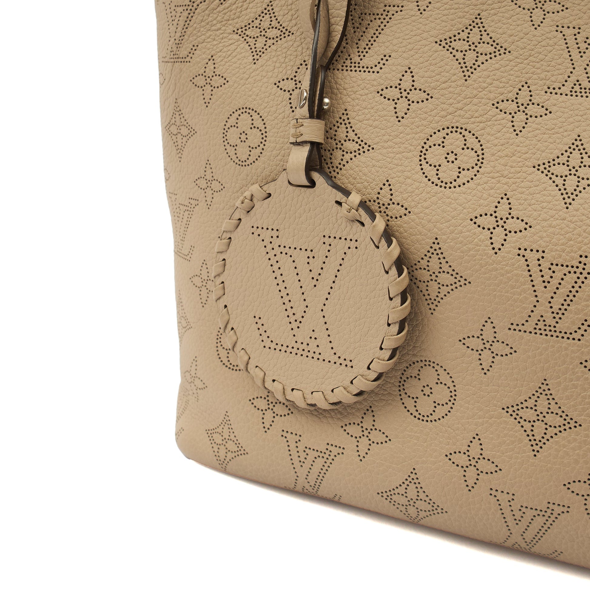 Louis Vuitton Tote Blossom MM Tote in Grey, Mahina Calfskin — Lifestyle View