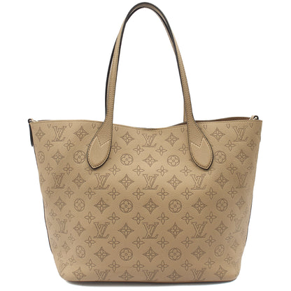 Louis Vuitton Tote Blossom MM Tote in Grey, Mahina Calfskin — Back View