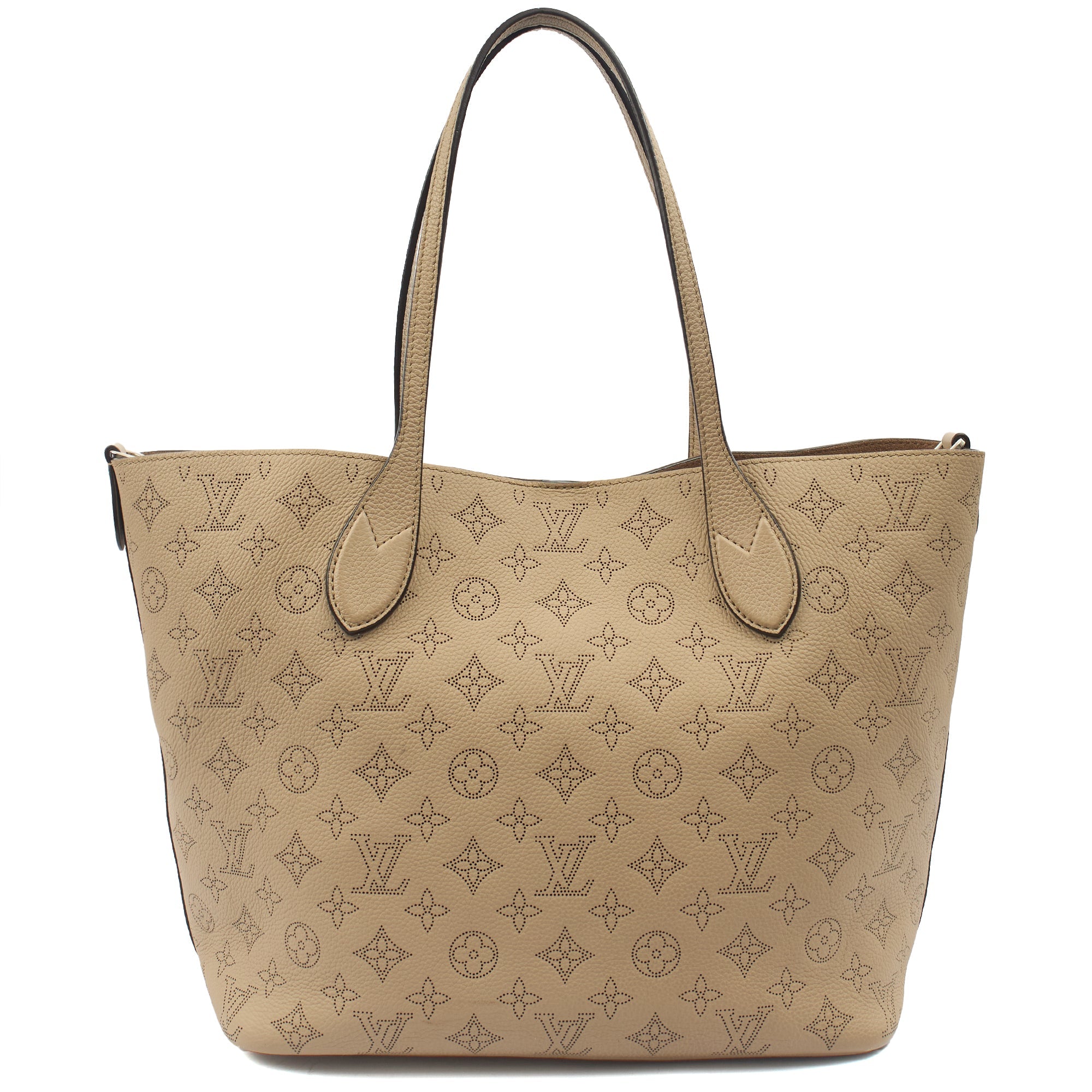 Louis Vuitton Tote Blossom MM Tote in Grey, Mahina Calfskin — Alternate View 10