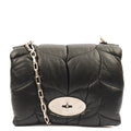 Mulberry Shoulder Bag Little Softie in Black, Calfskin Leather — Front View