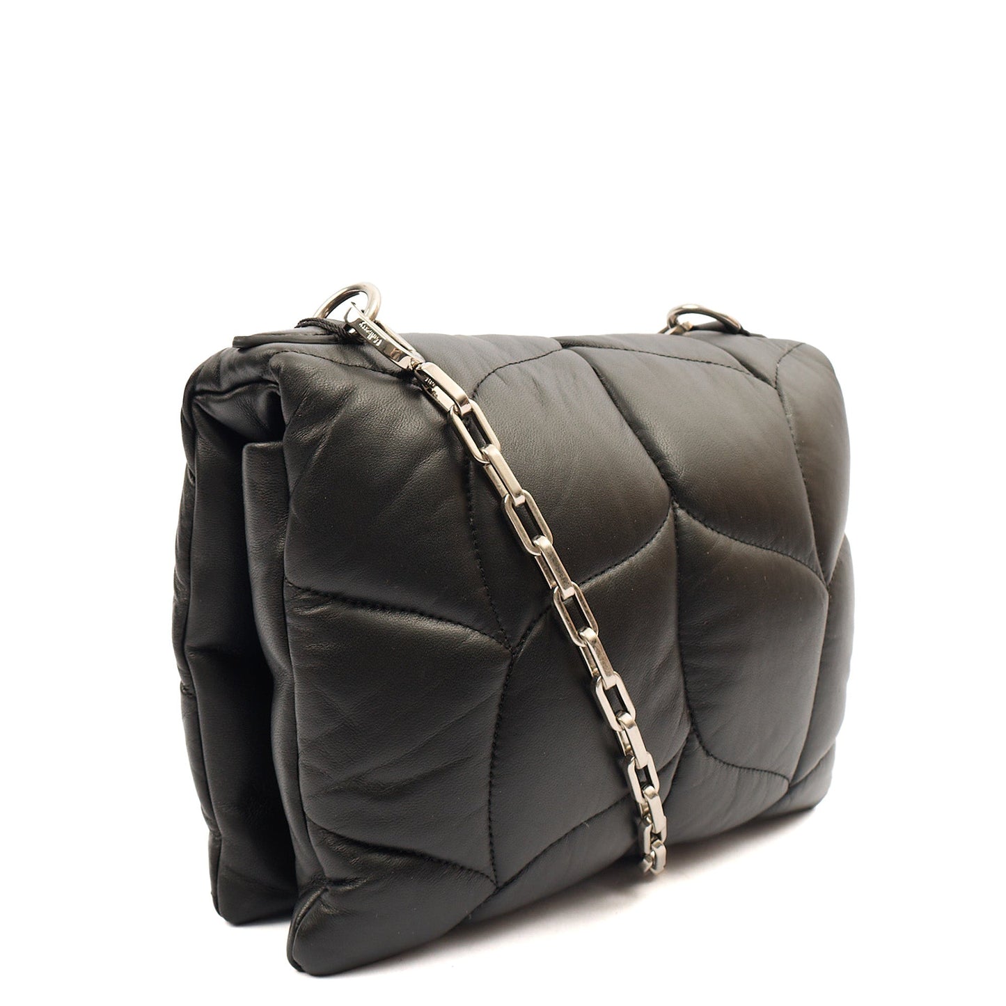 Mulberry Shoulder Bag Little Softie in Black, Calfskin Leather — Side View