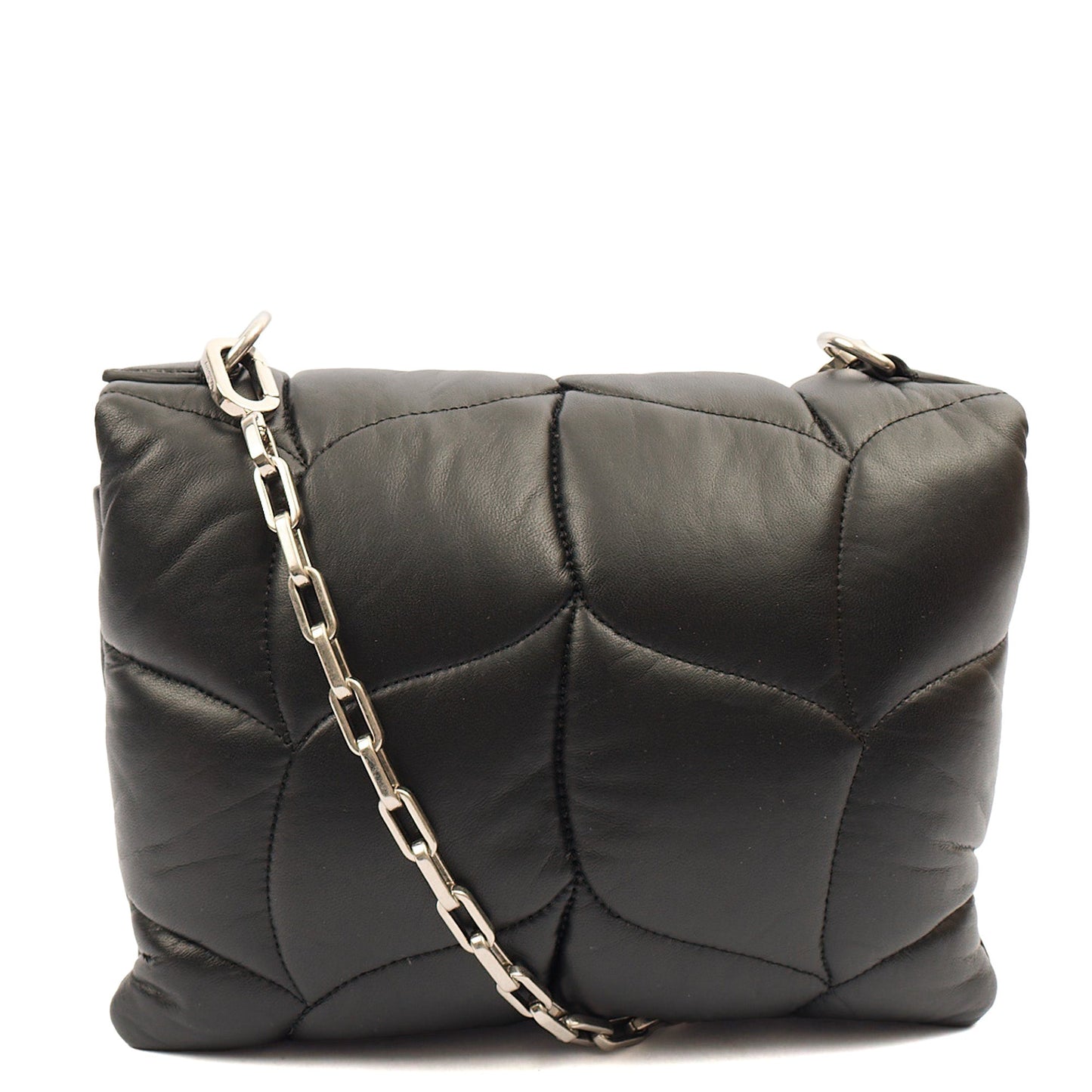 Mulberry Shoulder Bag Little Softie in Black, Calfskin Leather — Back View