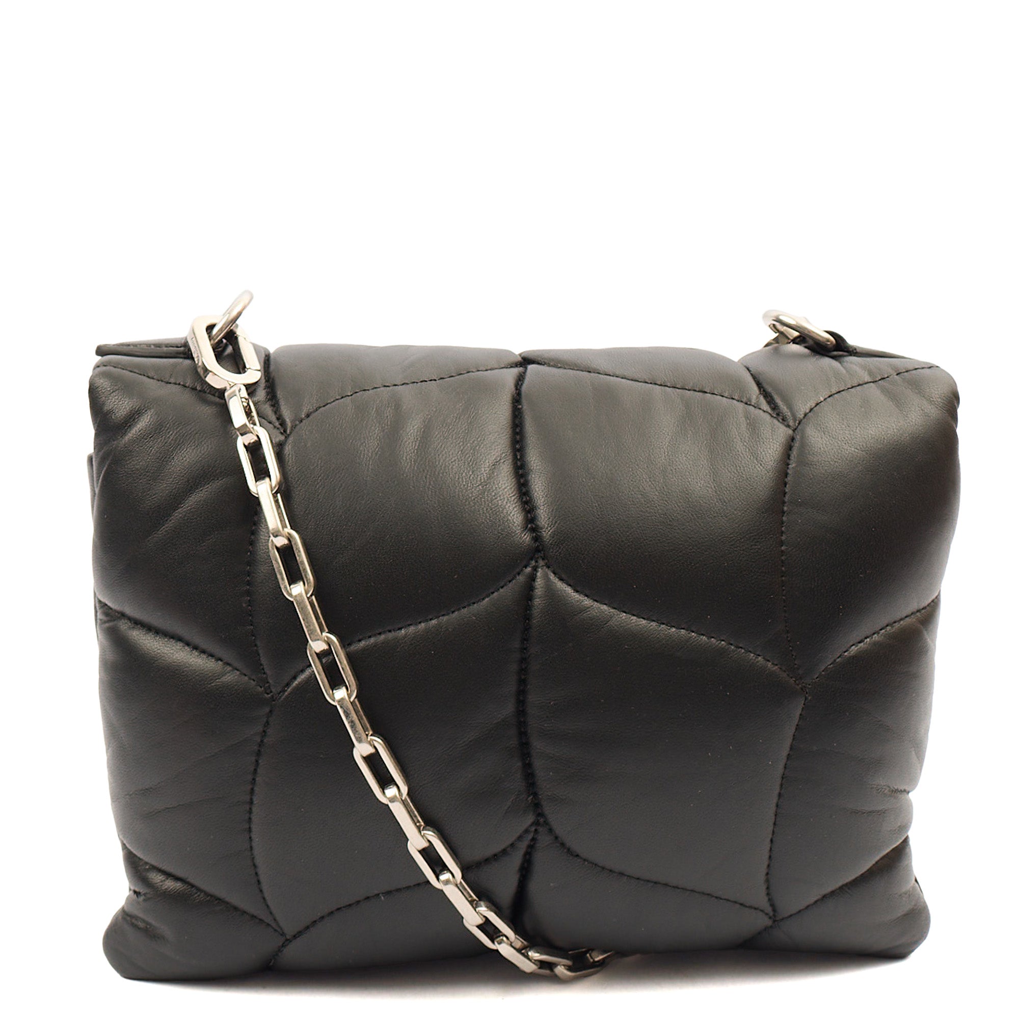 Mulberry Shoulder Bag Little Softie in Black, Calfskin Leather — Back View