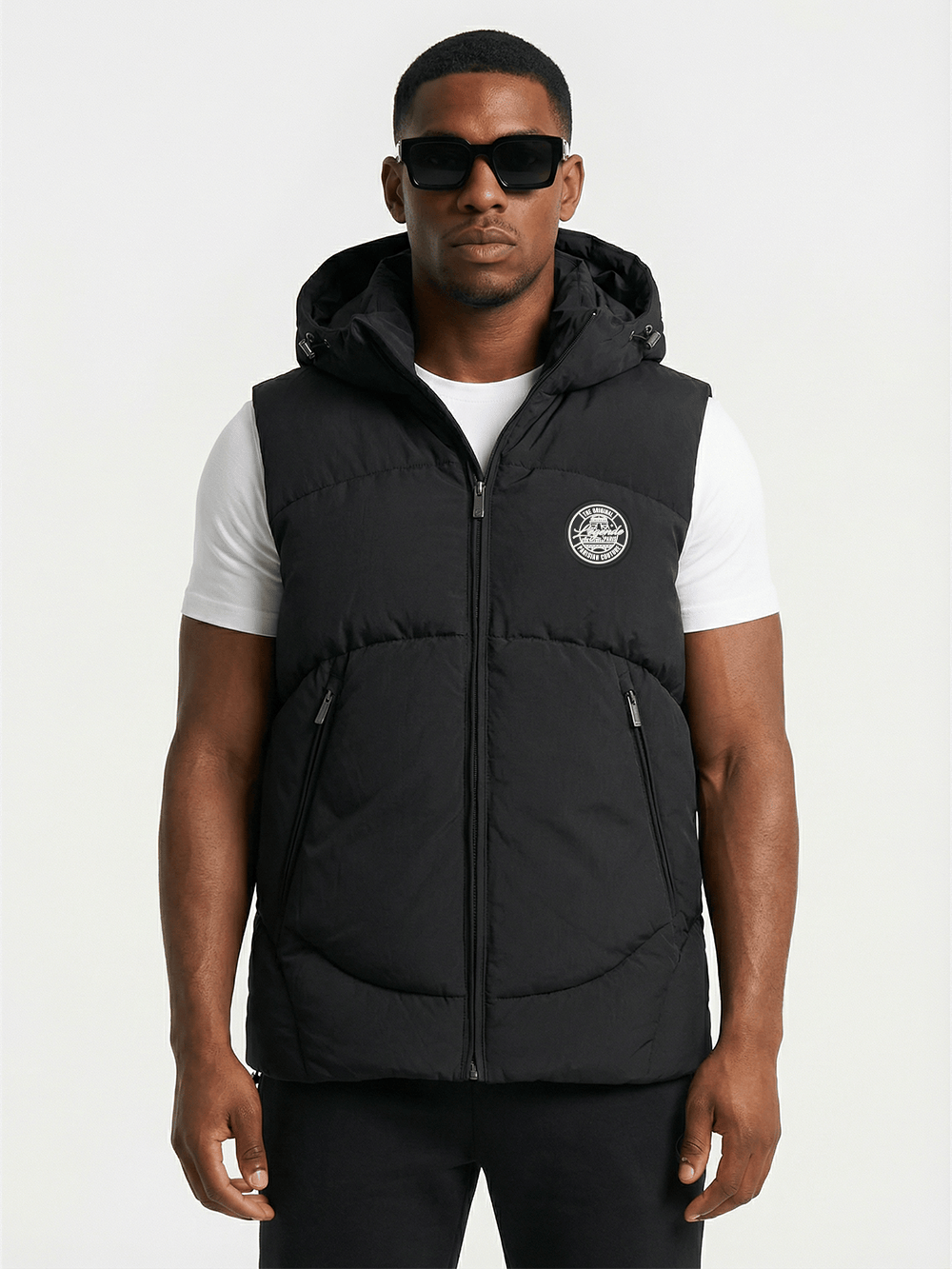 Legende Paris Puffer Bodywarmer - Black — XS — Front View