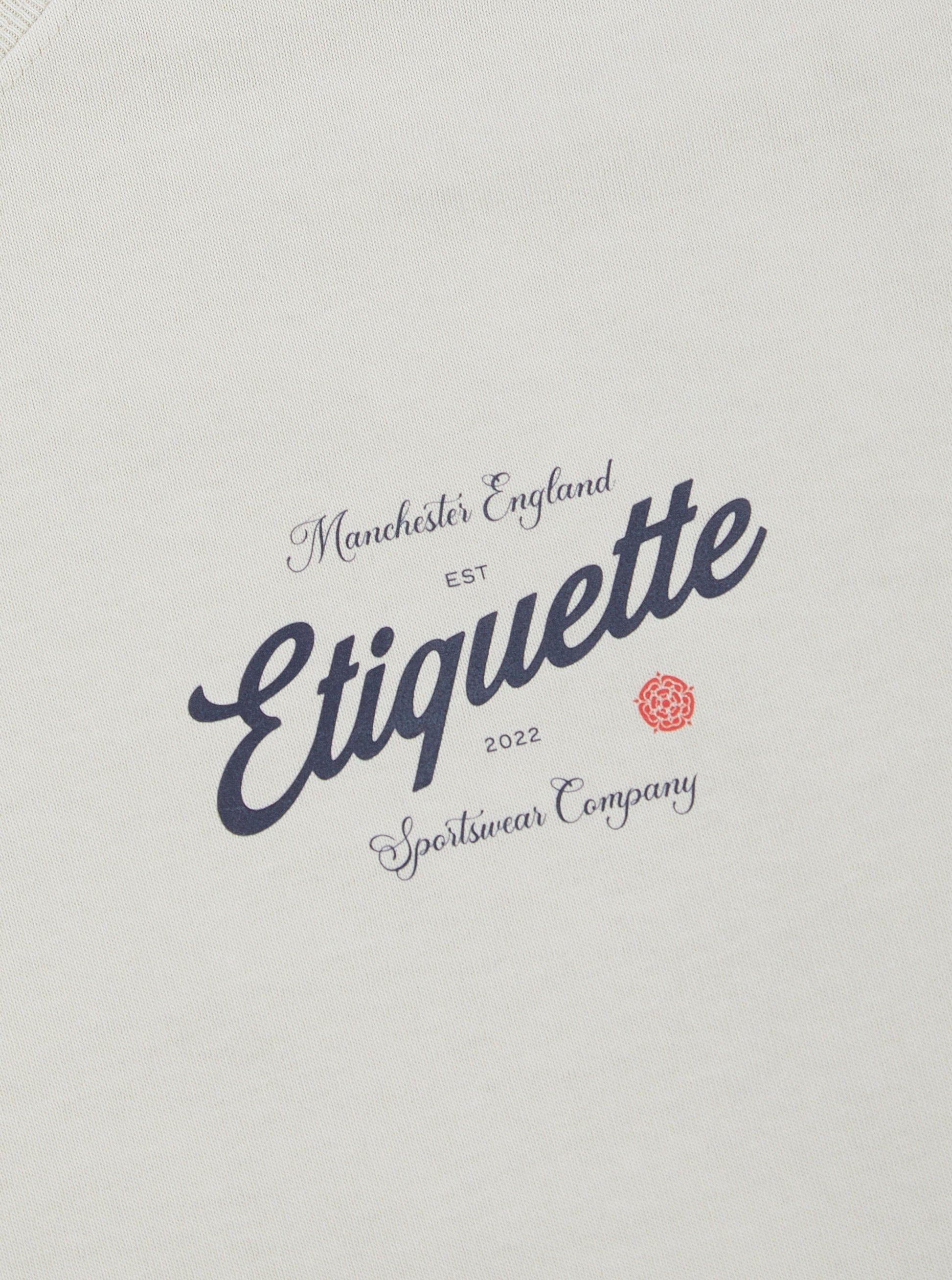 Etiquette The Rose Tee 'Bone' — Bone — Size S — Top View