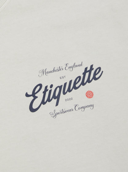 Etiquette The Rose Tee 'Bone' — Bone — Size S — Top View