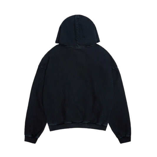 Broken Planet Basics Hoodie 'Washed Midnight Black' — XXS — Side View