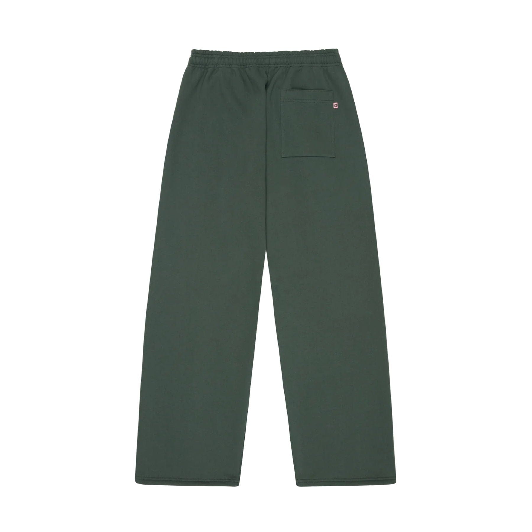 Broken Planet Basics Straight Leg Sweatpants - Emerald Green — XXS — Side View