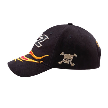Broken Planet Flame Racer Cap 'Black' — Back View