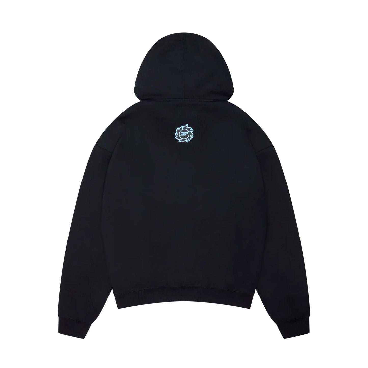 Broken Planet Hoodie 'Sky Walking' - Midnight Black — XXS — Side View