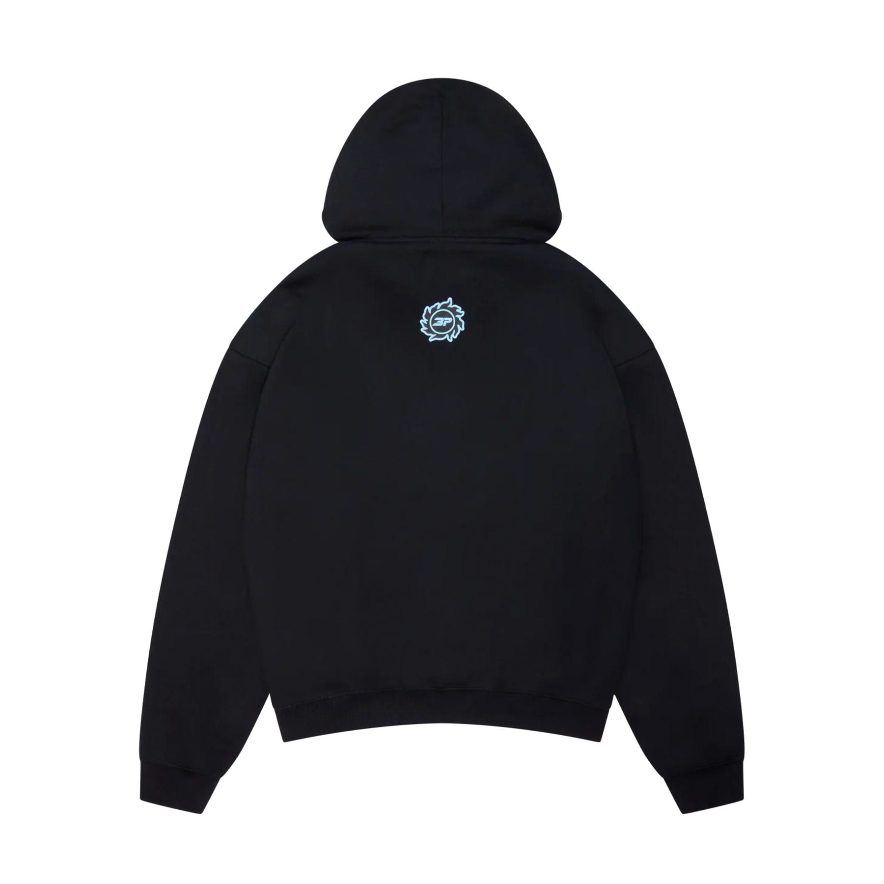 Broken Planet Hoodie 'Sky Walking' - Midnight Black — XXS — Side View