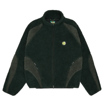 Broken Planet Polar Fleece 'Emerald Green' — XXS — Front View