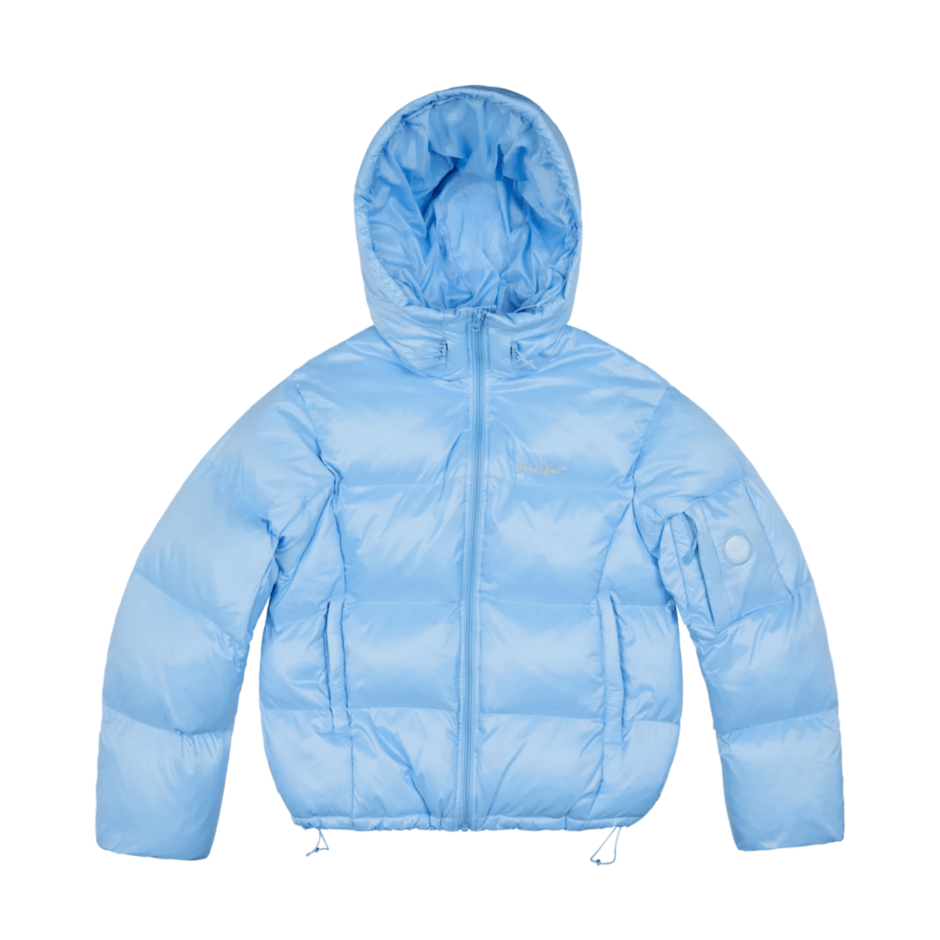 Broken Planet Puffer Jacket 'Sky Blue' — XXS — Front View