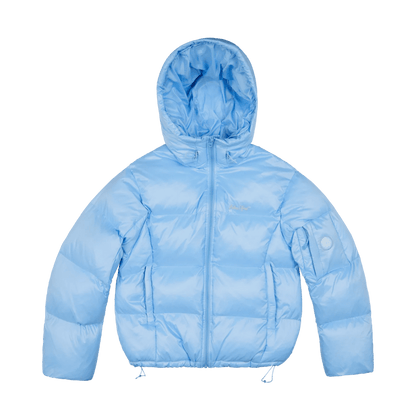 Broken Planet Puffer Jacket 'Sky Blue' — XXS — Front View