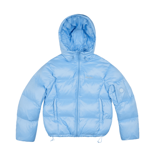 Broken Planet Puffer Jacket 'Sky Blue' — XXS — Front View