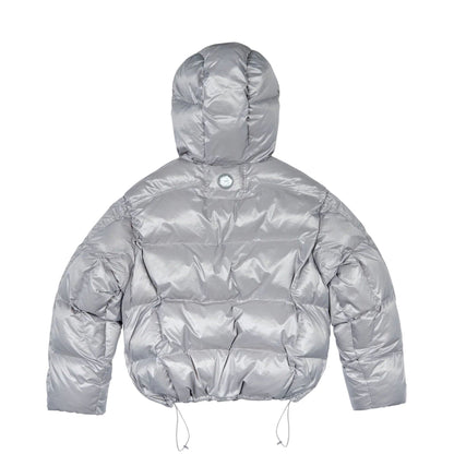 Broken Planet Puffer Jacket 'Silver' — XXS — Side View