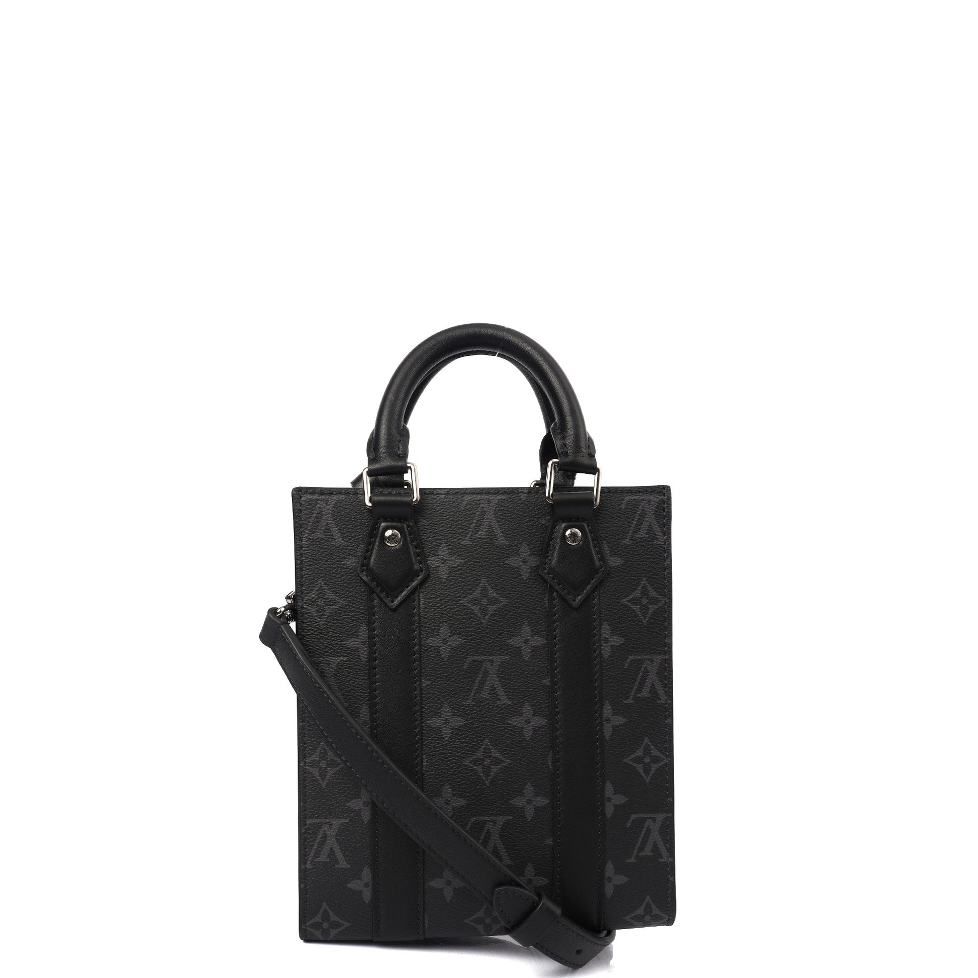 Louis Vuitton Tote Sac Plat in Monogram Eclipse, Canvas — Alternate View 10