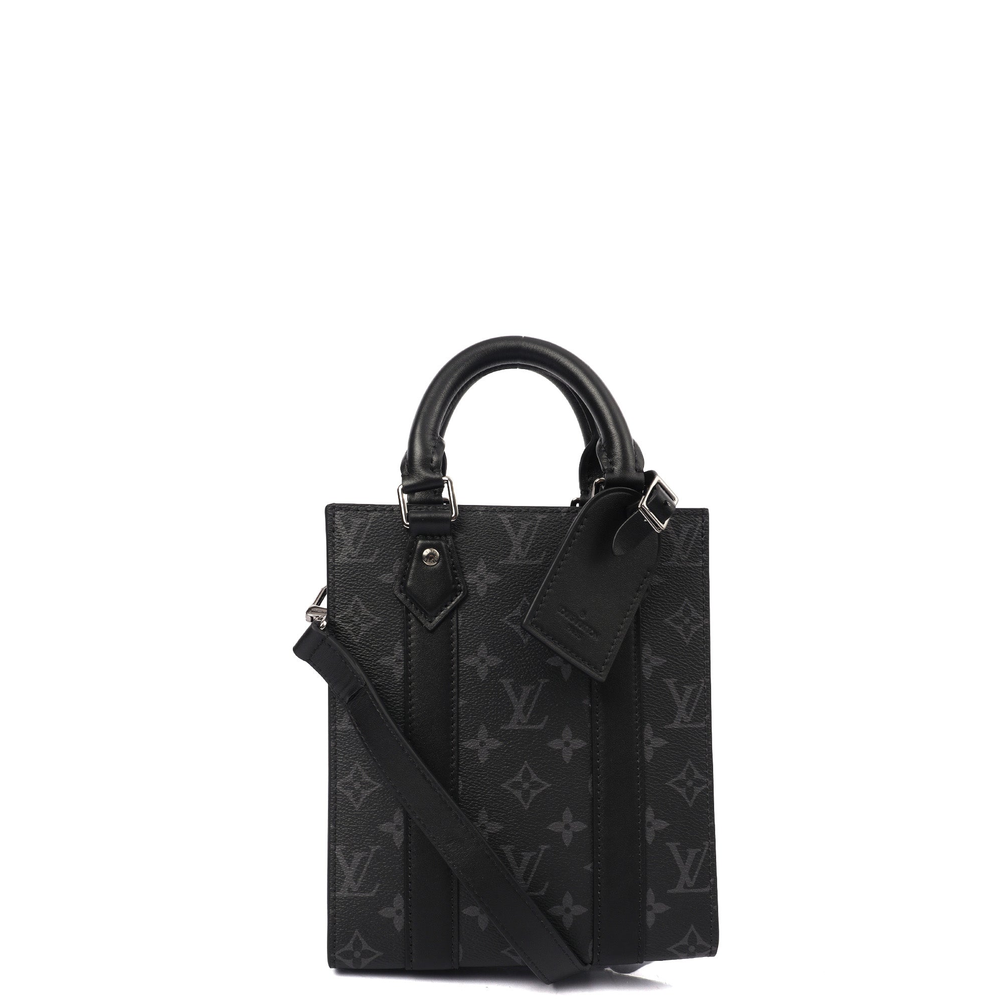 Louis Vuitton Tote Sac Plat in Monogram Eclipse, Canvas — Alternate View 8