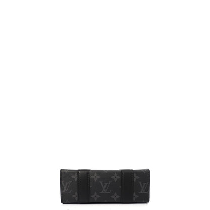Louis Vuitton Tote Sac Plat in Monogram Eclipse, Canvas — Top View