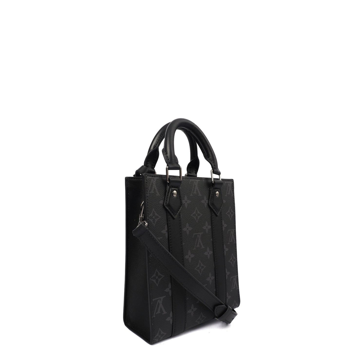 Louis Vuitton Tote Sac Plat in Monogram Eclipse, Canvas — Alternate View 9