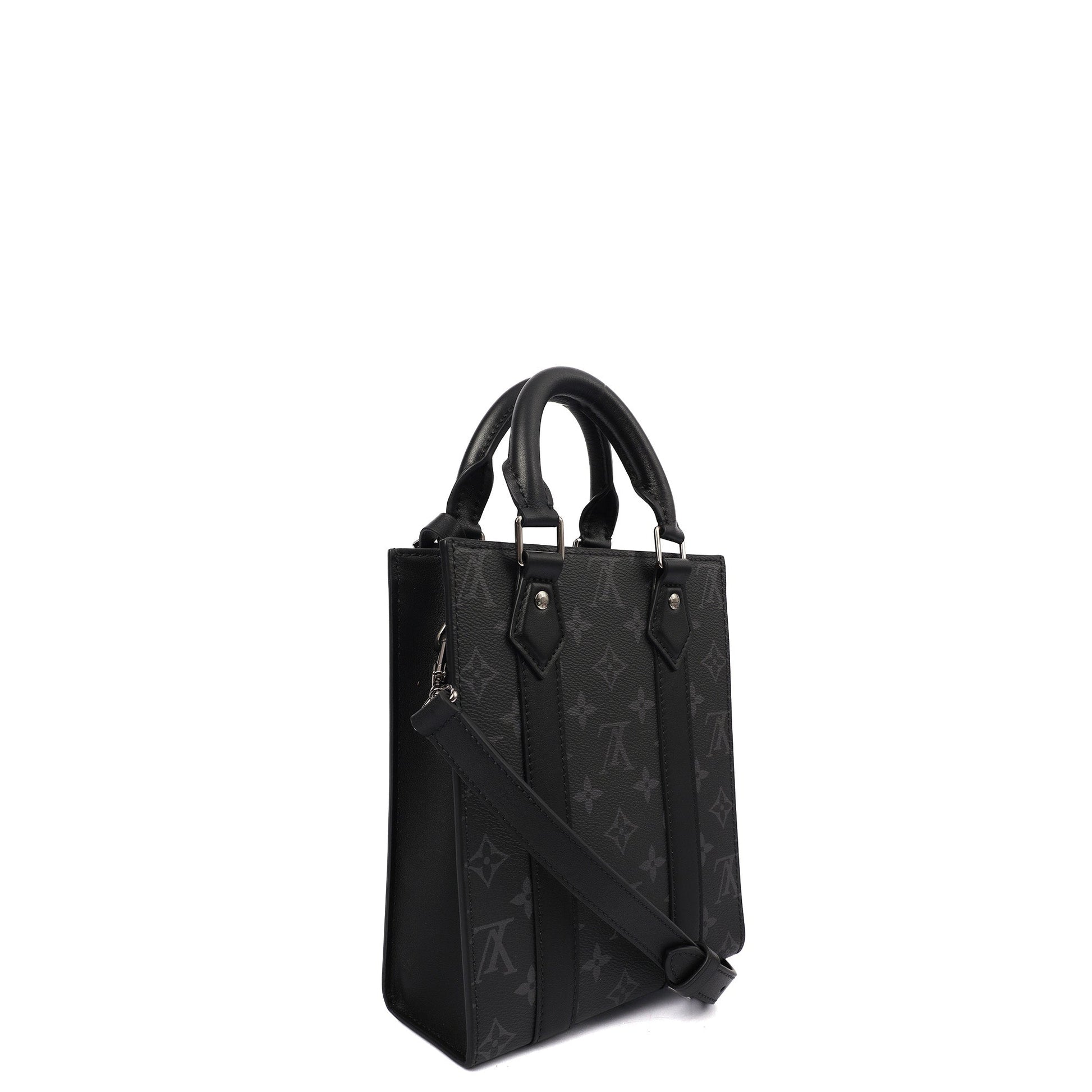 Louis Vuitton Tote Sac Plat in Monogram Eclipse, Canvas — Alternate View 9