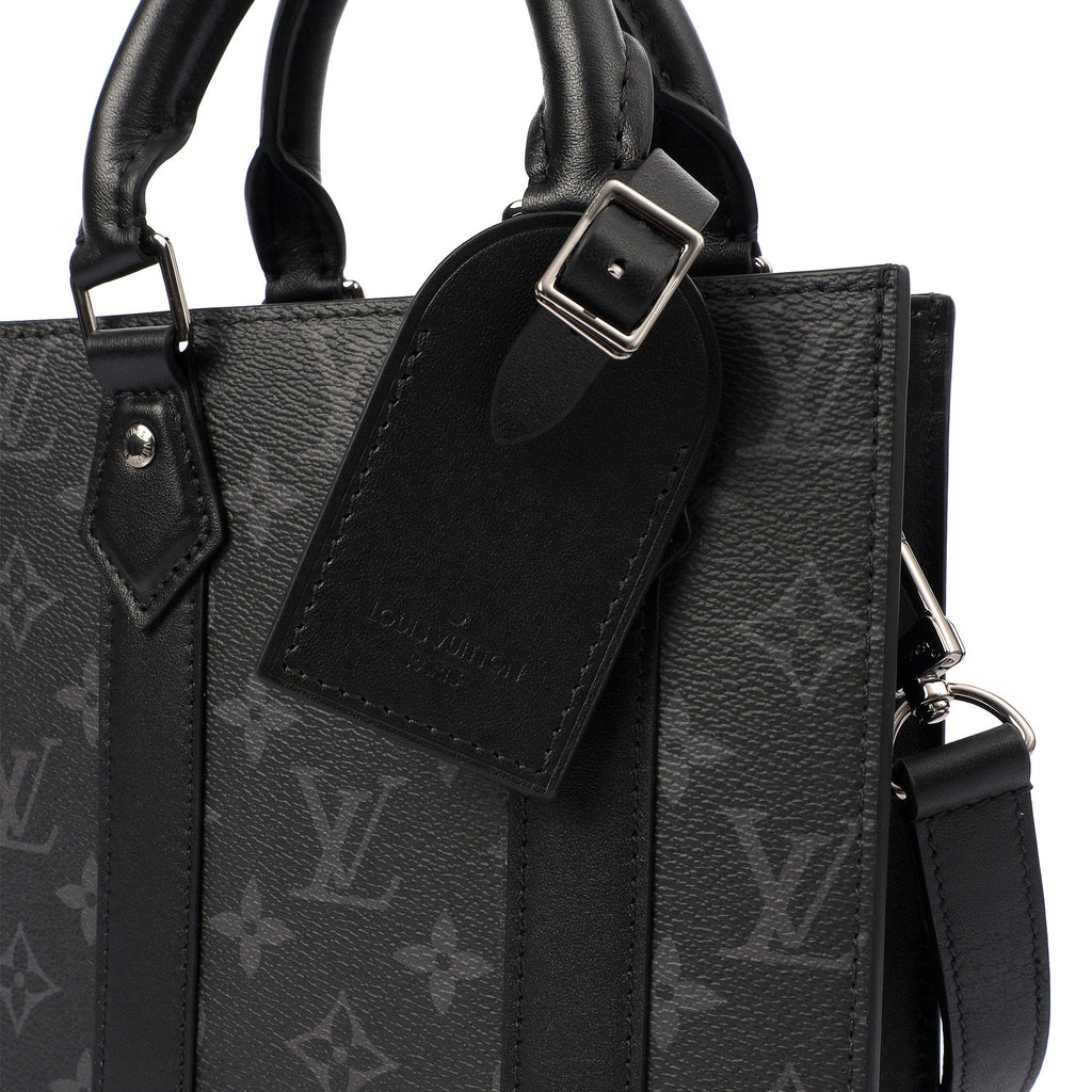 Louis Vuitton Tote Sac Plat in Monogram Eclipse, Canvas — Lifestyle View