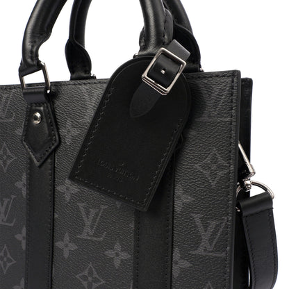 Louis Vuitton Tote Sac Plat in Monogram Eclipse, Canvas — Lifestyle View