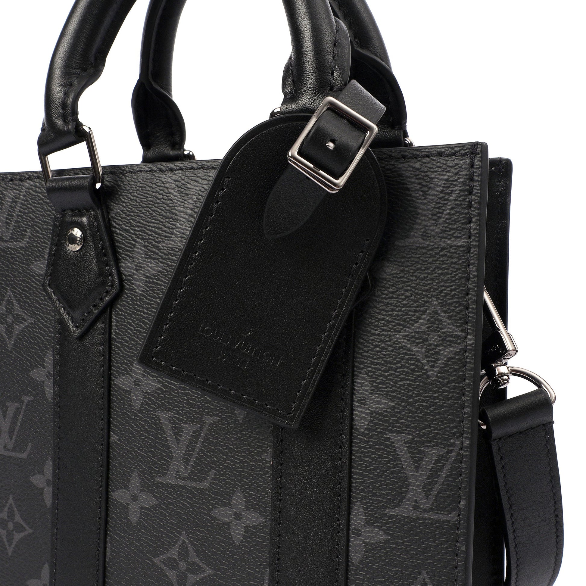 Louis Vuitton Tote Sac Plat in Monogram Eclipse, Canvas — Alternate View 13