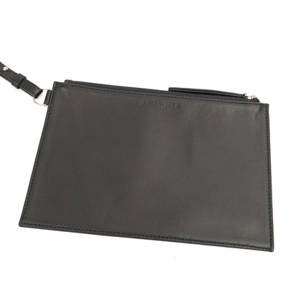 Balenciaga Clutch Supermarket Shopper in Metallic, Leather — Lifestyle View