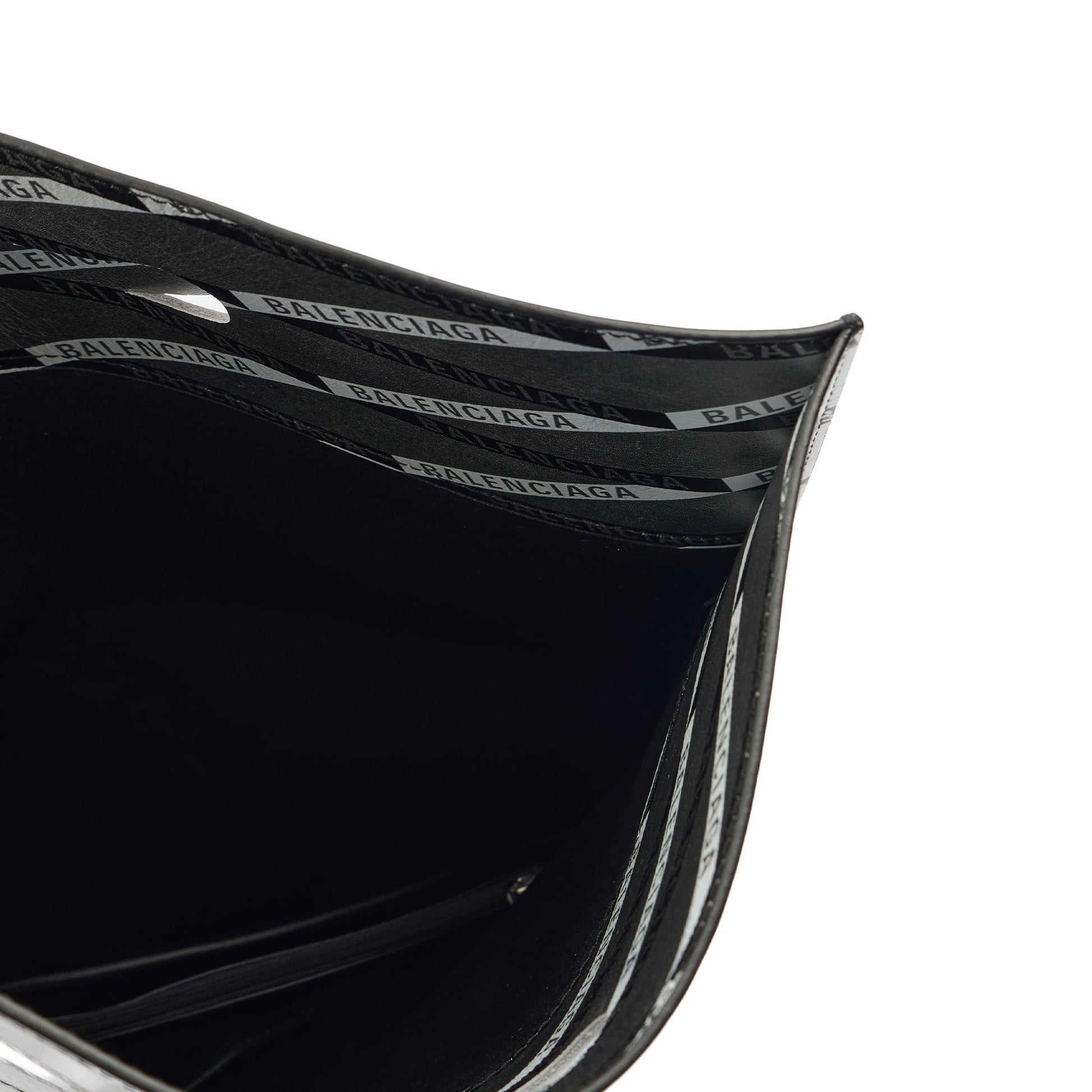 Balenciaga Clutch Supermarket Shopper in Metallic, Leather — Alternate View 7