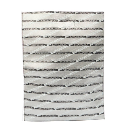 Balenciaga Clutch Supermarket Shopper in Metallic, Leather — Front View