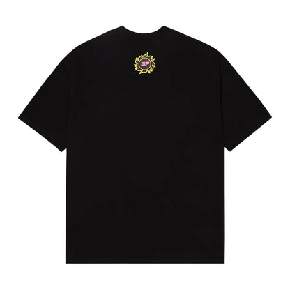 Broken Planet T-Shirt 'Grid' - Midnight Black — XXS — Side View