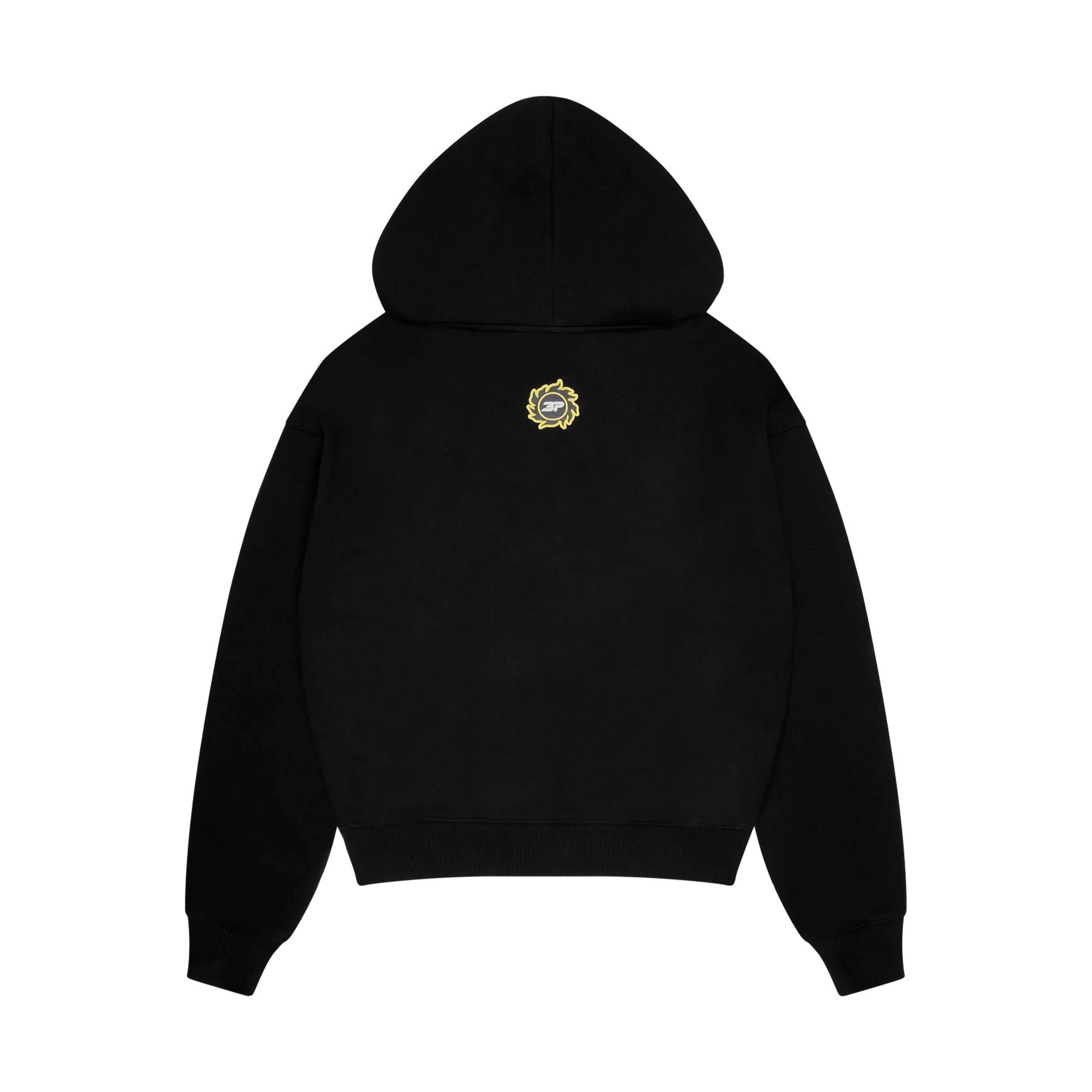Broken Planet Hoodie 'Moon Phases' - Midnight Black — XXS — Side View