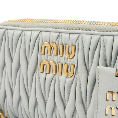 Miu Miu Cross Body Matelasse Crossbody in Blue, Leather — Alternate View 14