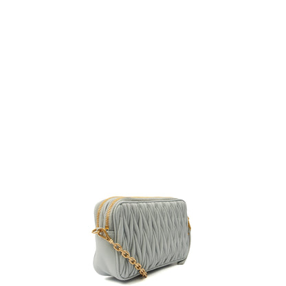Miu Miu Cross Body Matelasse Crossbody in Blue, Leather — Alternate View 10