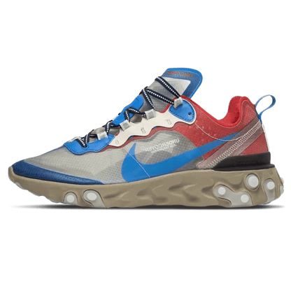 Undercover x Nike React Element 87 Khaki Red — UK 3 | EU 35.5 | US 3.5 — Front View
