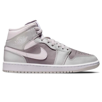 Air Jordan 1 Mid Wmns 'Photon Dust Atmosphere Grey' — UK 2.5 | EU 35.5 | US 5 — Side View