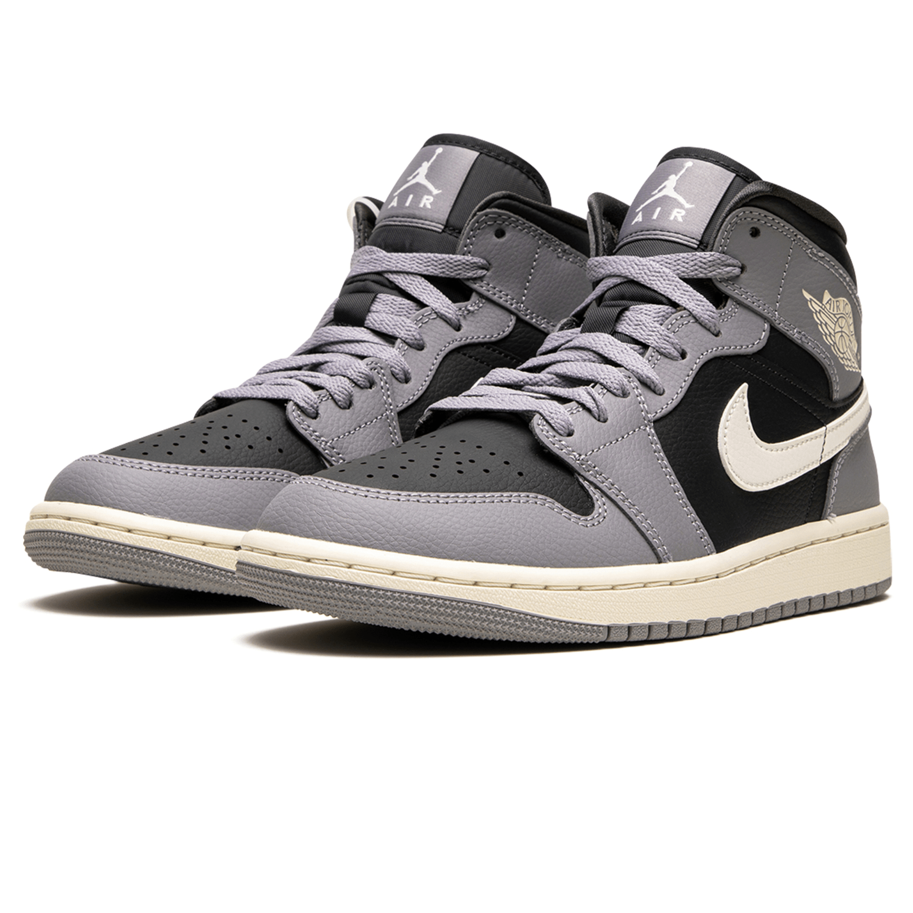 Air Jordan 1 Mid Wmns 'Cement Grey' — UK 2.5 | EU 35.5 | US 5 — Side View