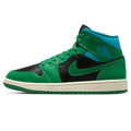 Air Jordan 1 Mid Wmns 'Lucky Green Aquatone' — UK 2.5 | EU 35.5 | US 5 — Front View