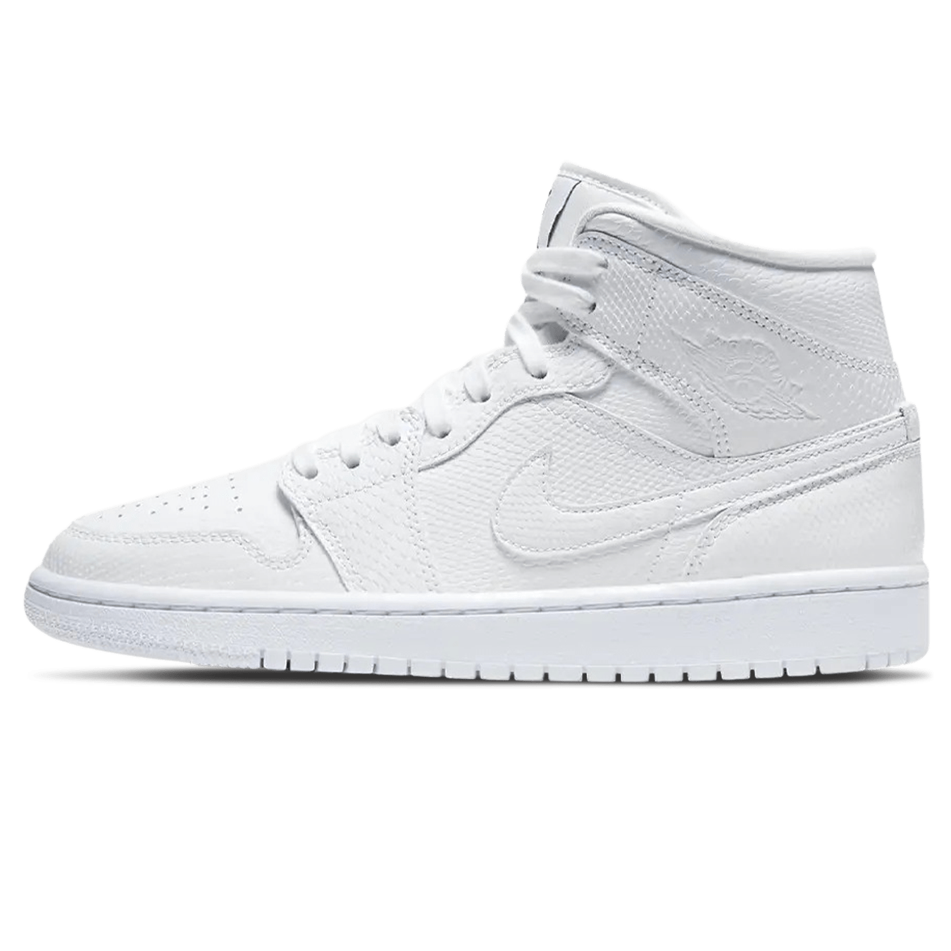 Air Jordan 1 Mid Wmns 'White Snakeskin' — UK 2.5 | EU 35.5 | US 5 — Front View