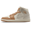 Air Jordan 1 Mid Wmns 'Pale Ivory Hemp' — UK 2.5 | EU 35.5 | US 5 — Front View