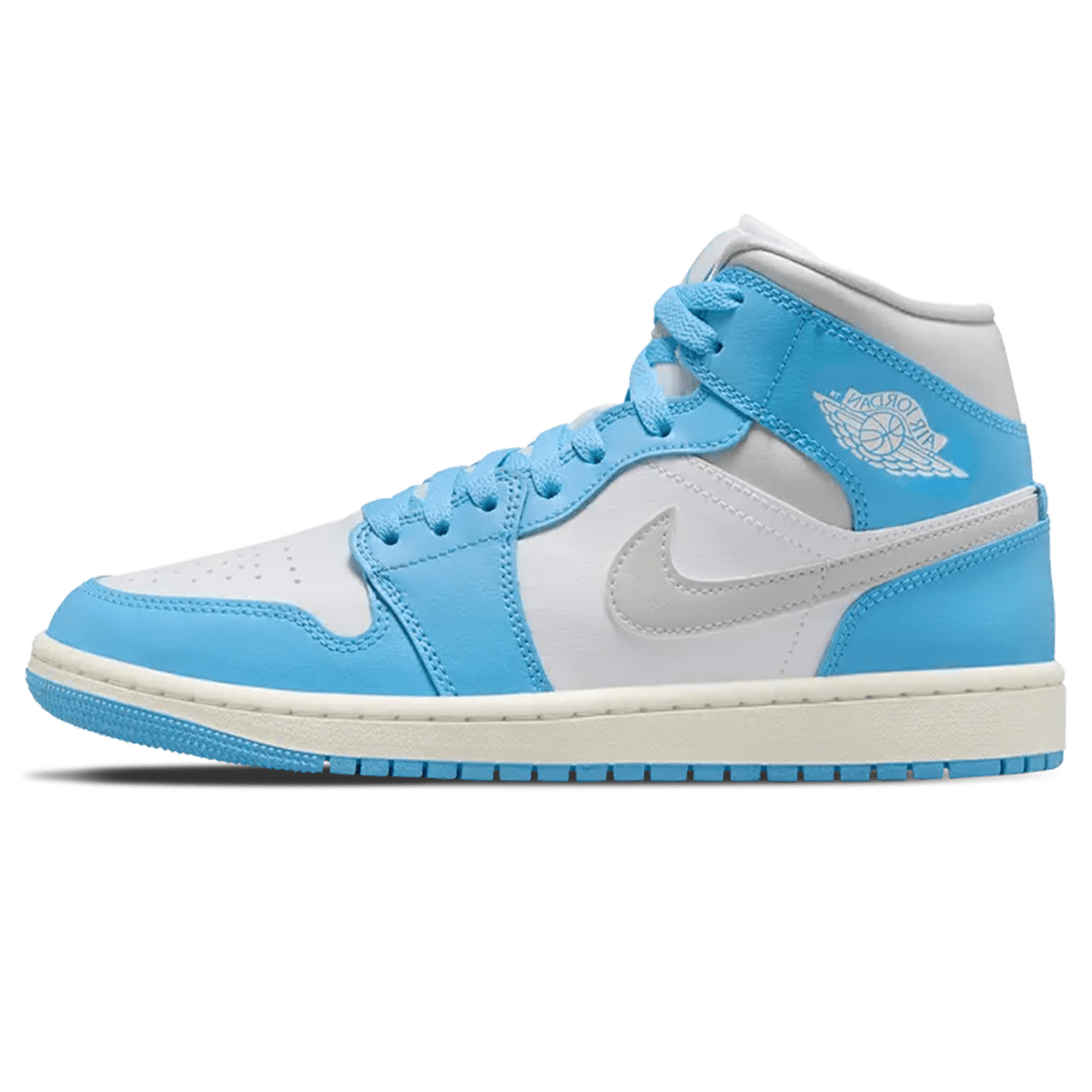 Air Jordan 1 Mid Wmns 'Dark Powder Blue' — UK 2.5 | EU 35.5 | US 5 — Front View