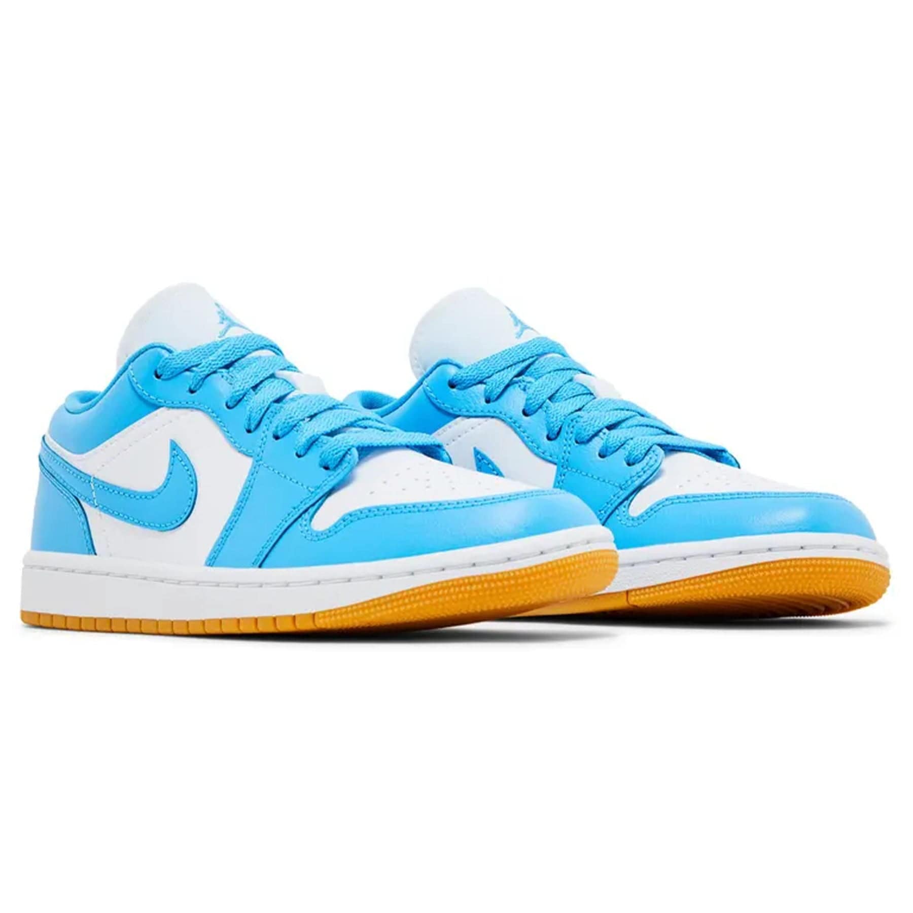 Air Jordan 1 Low Wmns 'Dark Powder Blue Gum' — UK 2.5 | EU 35.5 | US 5 — Top View