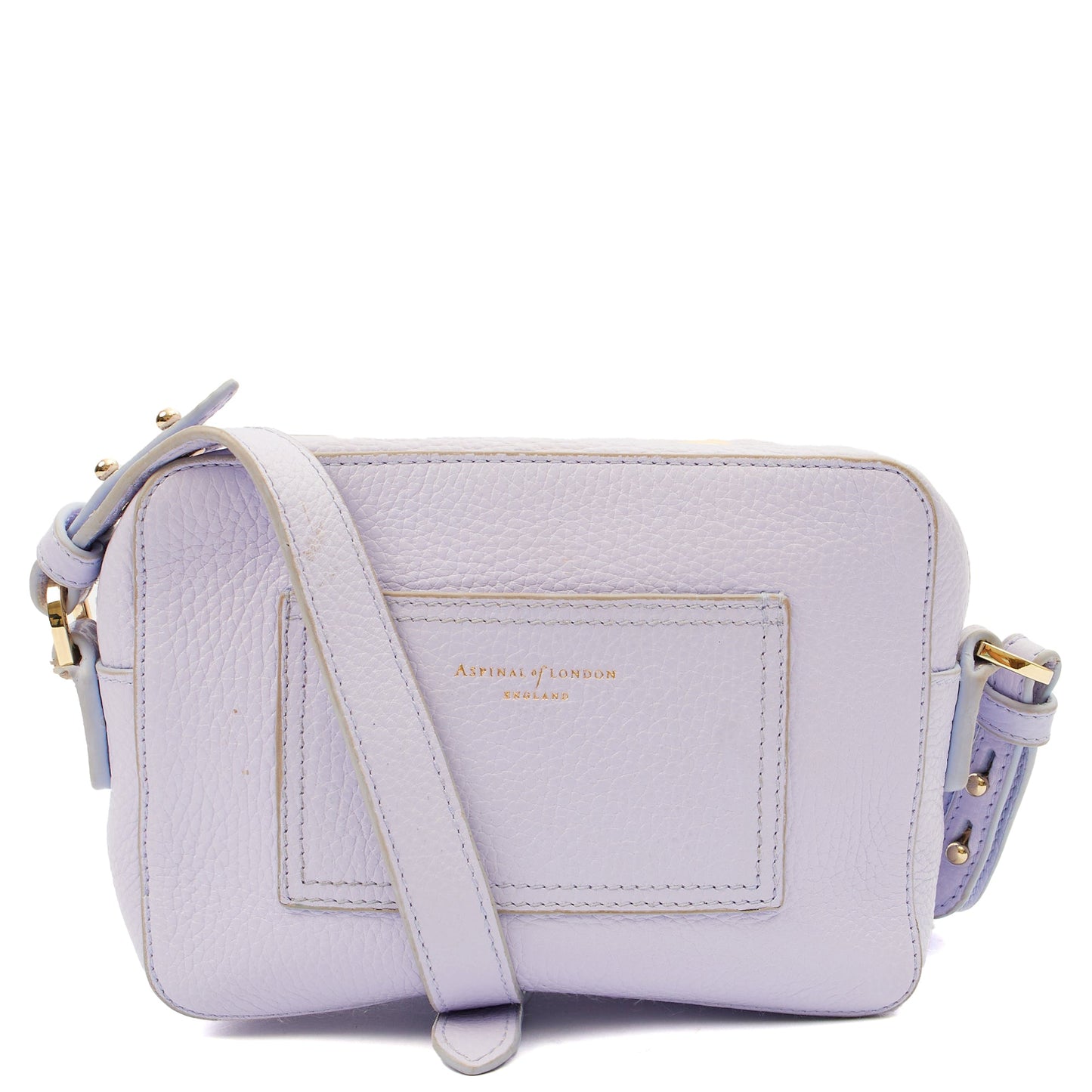 Aspinal of London Cross Body Camera Crossbody in Purple, Leather — Alternate View 9