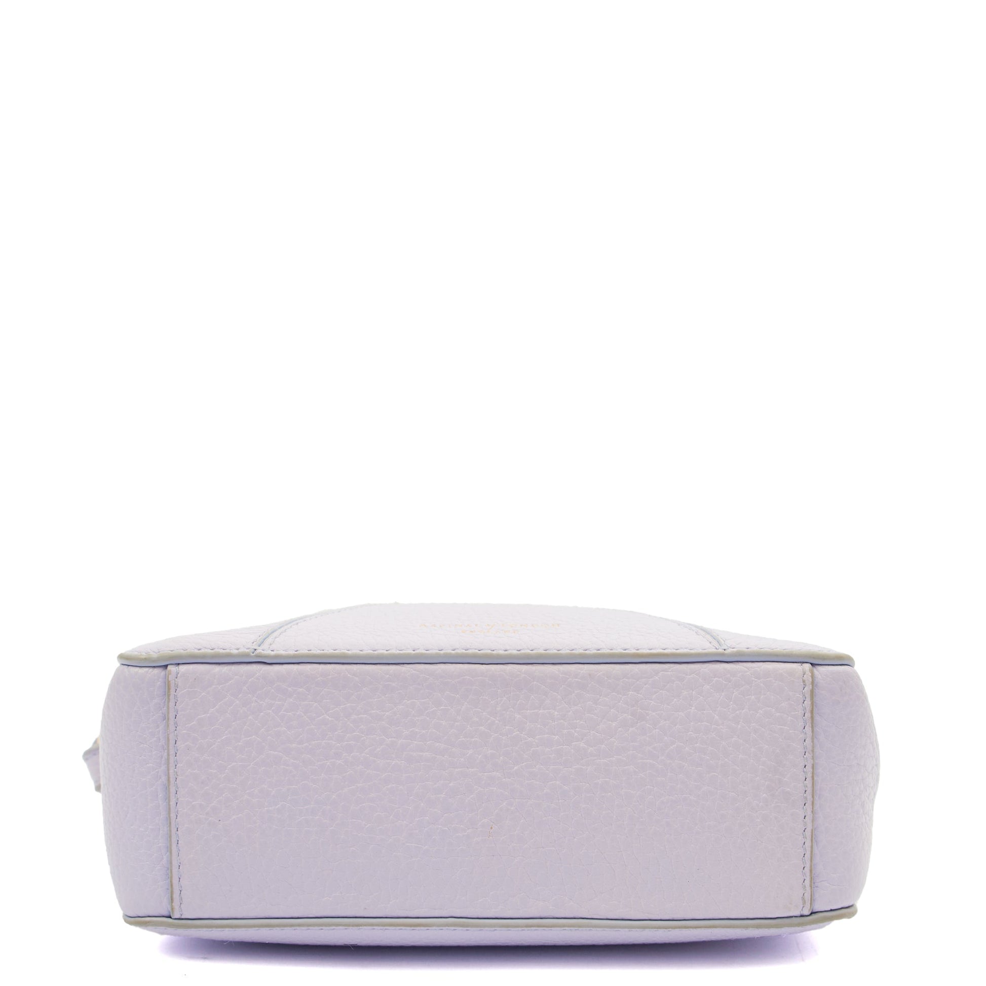 Aspinal of London Cross Body Camera Crossbody in Purple, Leather — Top View