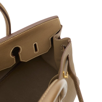 Hermes Tote Birkin 35 in Etoupe, Togo Leather — Alternate View 12