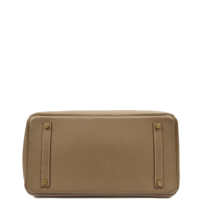 Hermes Tote Birkin 35 in Etoupe, Togo Leather — Alternate View 28
