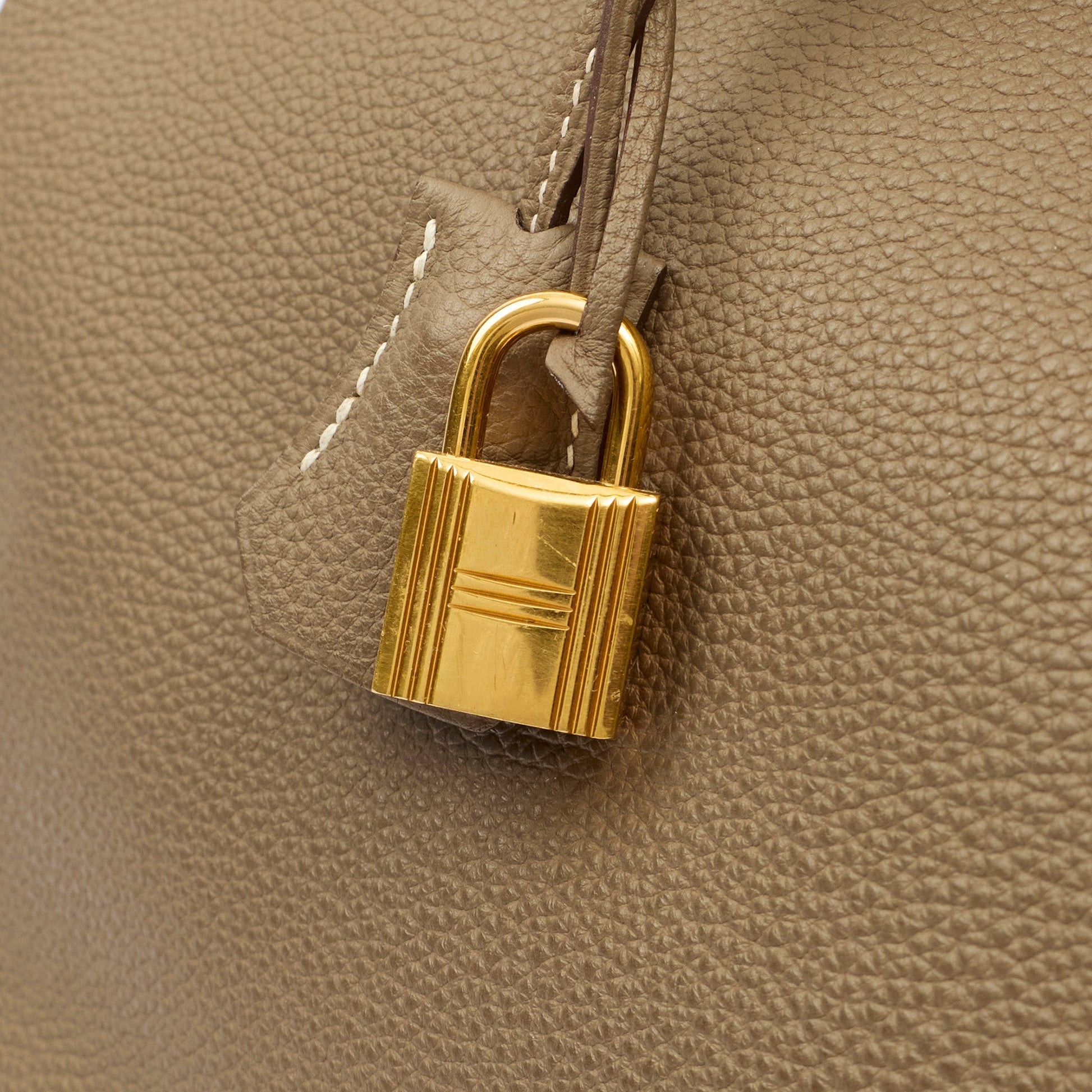 Hermes Tote Birkin 35 in Etoupe, Togo Leather — Alternate View 33