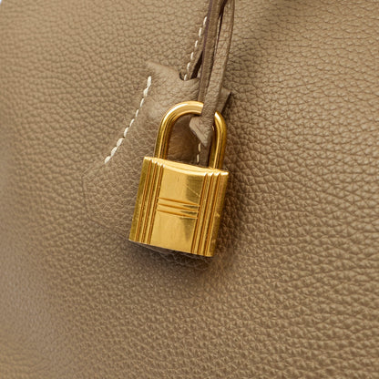 Hermes Tote Birkin 35 in Etoupe, Togo Leather — Alternate View 33