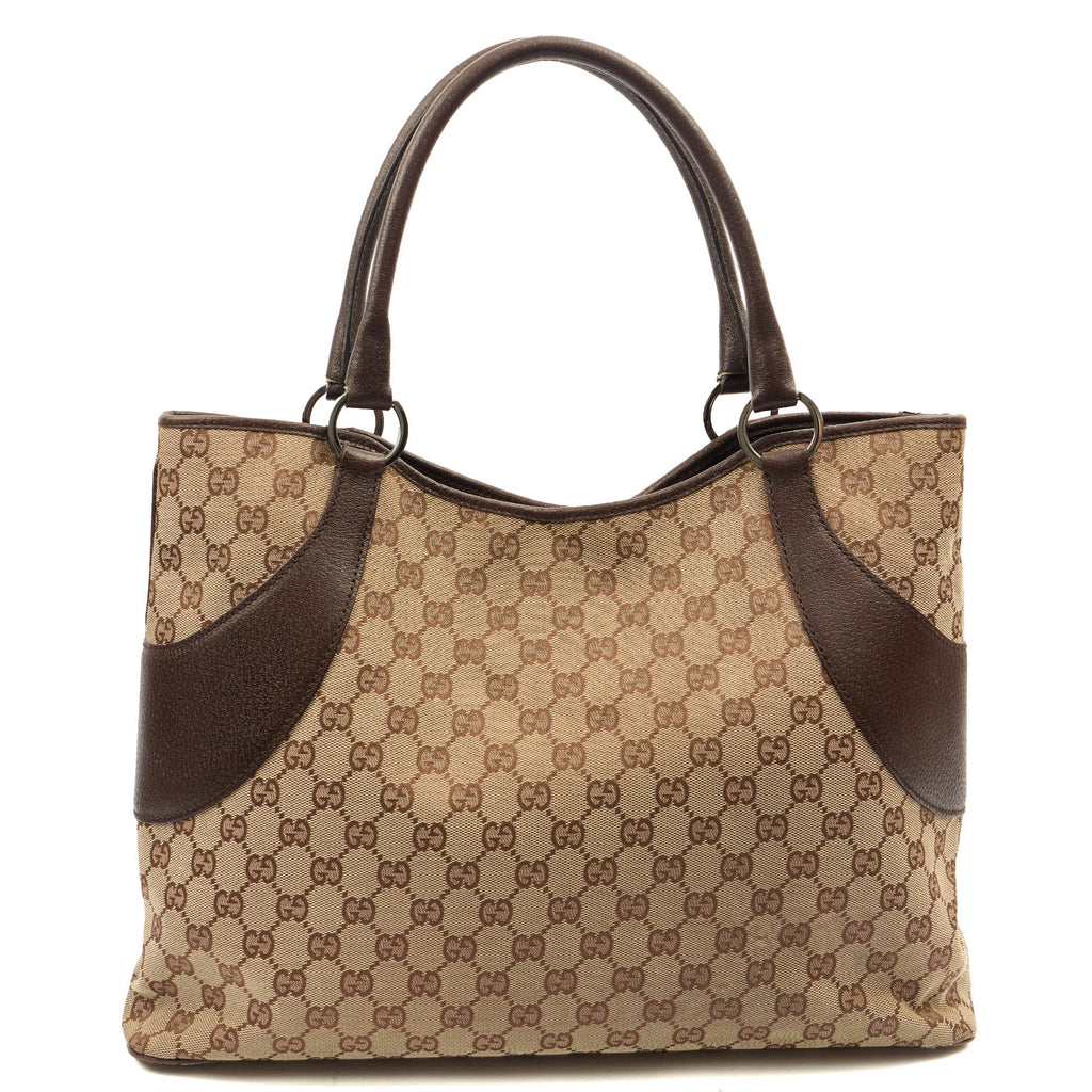 Gucci Tote Tote in GG Supreme, GG Canvas — Back View